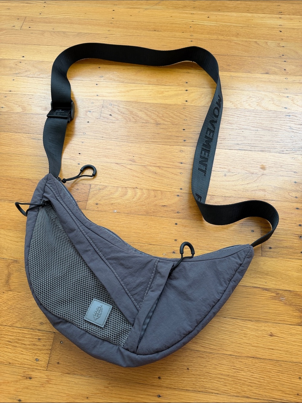 FP Movement by Free People Charcoal Crescent Crossbody Sling